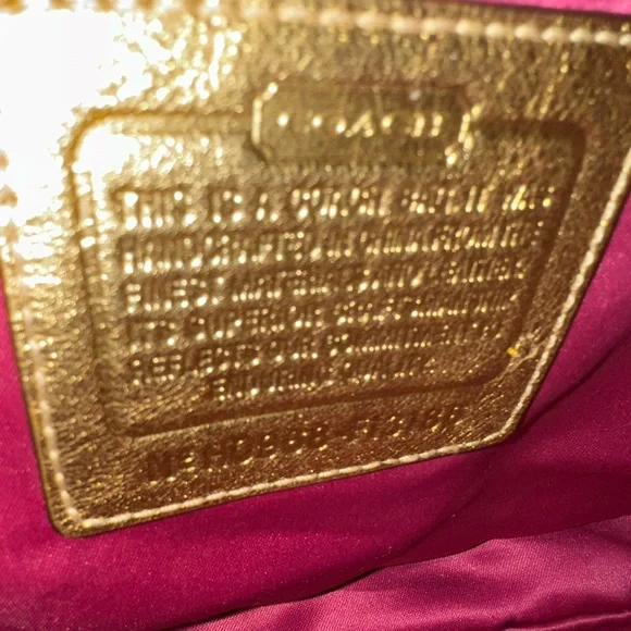 Coach bag Chelsea gold tattersall graffiti large domed purse/tote/crossbody bag - Picture 8 of 11